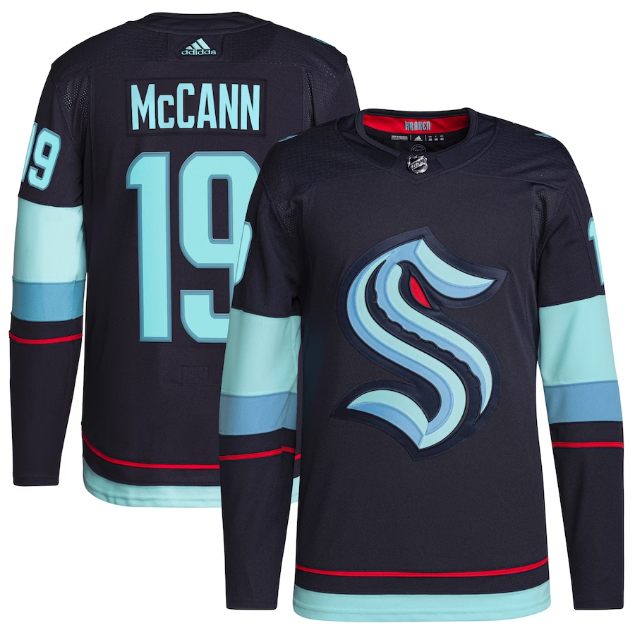 Men's Seattle Kraken Jared McCann #19 Deep Sea Blue Home Breakaway Jersey